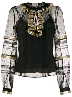 Temperley London полупрозрачная блузка Phantom