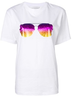 Victoria Victoria Beckham футболка Sunset с принтом солнцезащитных очков