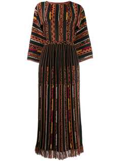 Etro длинное платье со вставками