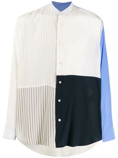 Jil Sander рубашка в технике пэчворк