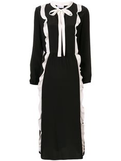 Red Valentino платье с контрастными оборками