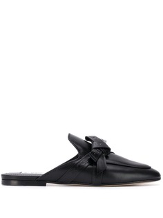 Tods слиперы с бантом и логотипами Tod`S