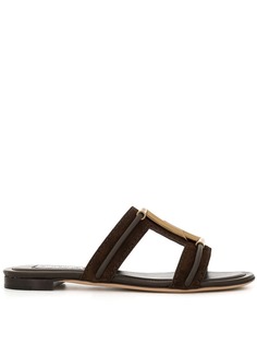 Tods шлепанцы с пряжкой Double T Tod`S