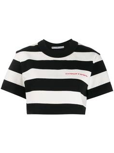 Alexander Wang укороченная футболка в полоску