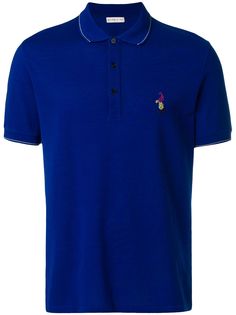 Etro рубашка-поло с вышитым логотипом