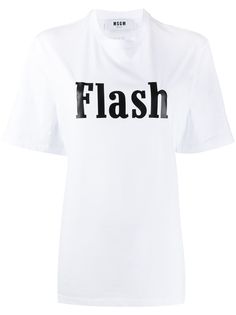 MSGM футболка Flash с принтом
