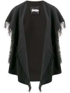 Moncler стеганая куртка Cloak с драпировкой