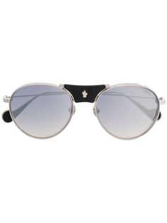 Moncler Eyewear солнцезащитные очки-авиаторы с затемненными линзами