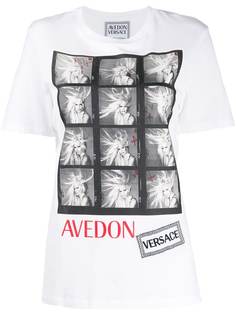 Versace футболка с принтом из коллаборации с Avedon