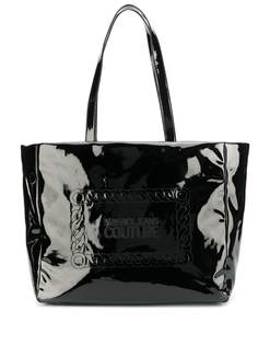 Versace Jeans Couture лакированная сумка-тоут