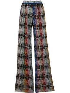Missoni брюки палаццо с геометричным узором