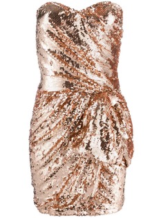 Elisabetta Franchi платье мини с пайетками