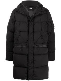 CP Company стеганая куртка с капюшоном