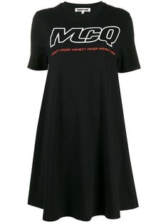 McQ Alexander McQueen платье с логотипом