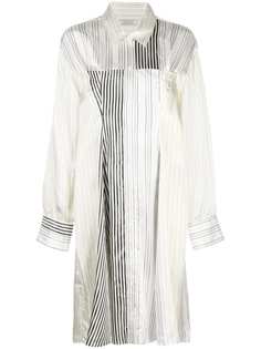 Nina Ricci платье-рубашка с контрастными полосками