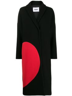 MSGM пальто миди с принтом