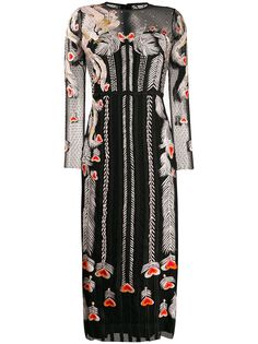 Temperley London платье из тюля с вышивкой