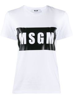 MSGM футболка с логотипом