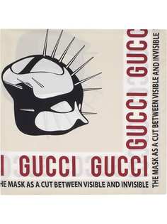 Gucci шарф с принтом