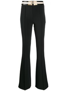 Elisabetta Franchi расклешенные брюки с поясом