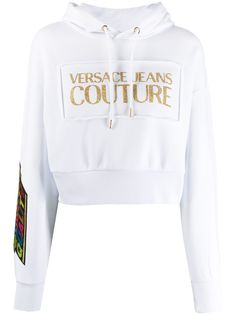 Versace Jeans Couture укороченное худи Quantity Quality