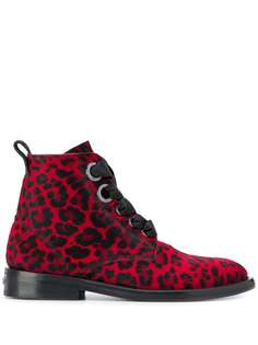 Zadig&Voltaire ботинки Laureen с леопардовым принтом