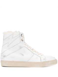 Zadig&Voltaire высокие кеды с подкладкой из овчины