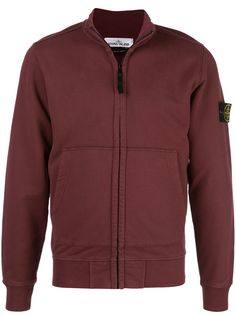 Stone Island куртка с нашивкой-логотипом