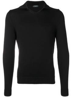 Zanone virgin wool V-neck jumper