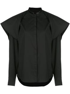 Haider Ackermann блузка с длинными рукавами и оборками