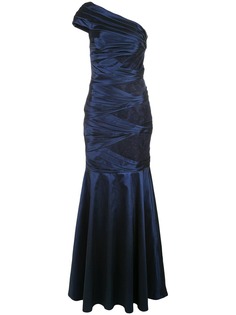 Tadashi Shoji атласное платье со сборками