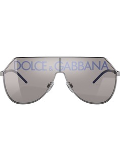 Dolce & Gabbana Eyewear солнцезащитные очки-авиаторы с логотипом