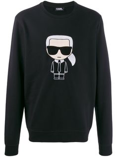 Karl Lagerfeld толстовка с нашивкой Ikonik