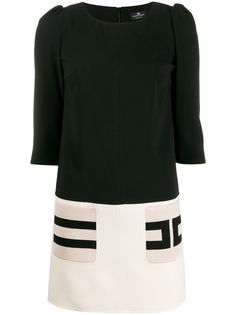 Elisabetta Franchi платье мини в стиле колор-блок