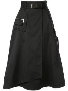Loveless flared cargo skirt