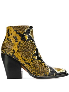 Chloé python printed boots