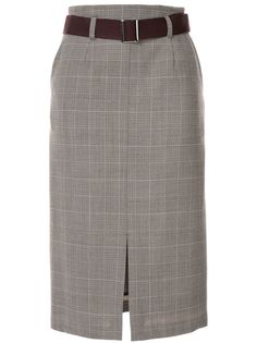 Loveless high-waisted plaid skirt