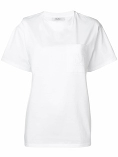 Max Mara футболка с нагрудным карманом
