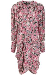 Isabel Marant платье асимметричного кроя с цветочным принтом