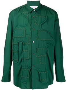 Comme Des Garçons Shirt рубашка в технике пэчворк
