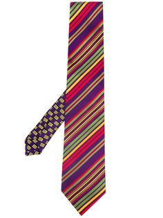 Etro галстук в разноцветную полоску