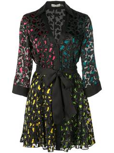Alice+Olivia платье мини Raja с леопардовым принтом