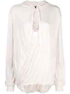 Ann Demeulemeester трикотажный топ с драпировкой