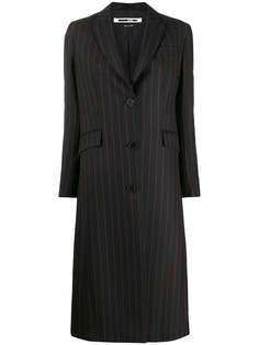 McQ Alexander McQueen пальто миди в полоску