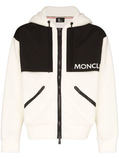 Moncler Grenoble флисовая куртка с капюшоном и логотипом
