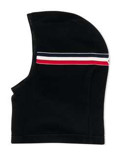 Moncler Kids балаклава с контрастными полосками