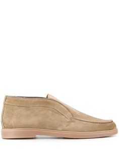 Santoni лоферы с закругленным носком