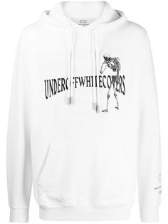 Off-White худи с принтом Skeleton