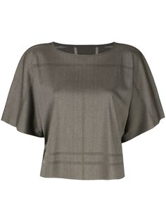 Pleats Please Issey Miyake футболка свободного кроя в клетку