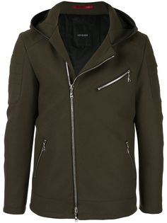 Loveless off-centre zipped jacket